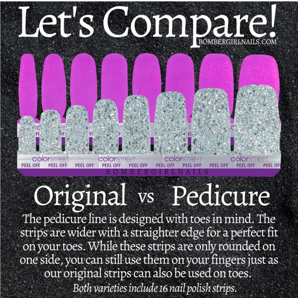 *Retired* Color Street: Teenie Weenie Santorini (Pedicure) | Blue Glitter Summer - Picture 13 of 13